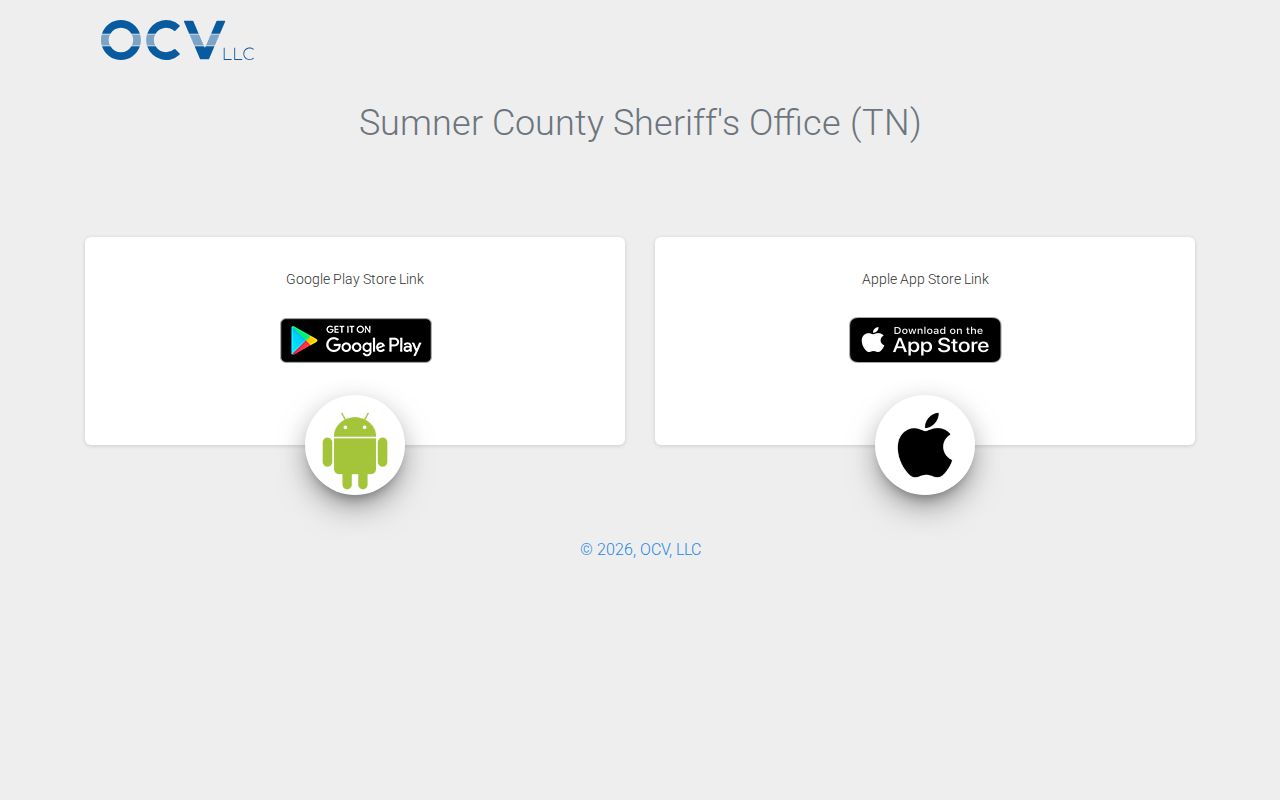 Sumner County Sheriff app for arrest and custody information